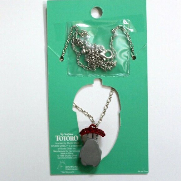 Studio Ghibli My Neighbor Totoro Bling Umbrella Necklace - Picture 3 of 5